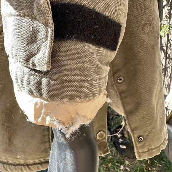 Powder River Outfitters Mens XL Chore Western Work Rancher Green Jacket Sherpa - Picture 7 of 14